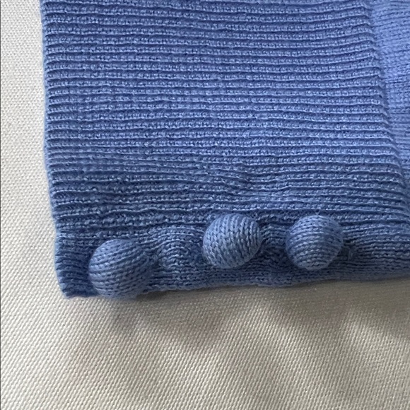 Talbots Soft Blue Cowl Neck Sweater merino wool size small s like new - Picture 5 of 5
